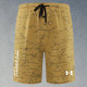 2025 RF-M570 Yellow Cracked Digital Printed Casual Fitness Shorts
