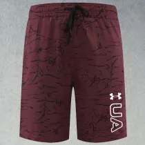 2025 RF-M569 Maroon  Cracked Digital Printed Casual Fitness Shorts带UA字样