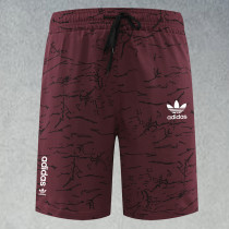 2025 RF-M556 AD Maroon Cracked Digital Printed Casual Fitness Shorts#带三叶草