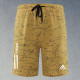 2025 RF-M555 AD Yellow Cracked Digital Printed Casual Fitness Shorts#带三条白纹