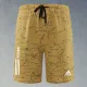 2025 RF-M555 AD Yellow Cracked Digital Printed Casual Fitness Shorts#带三条白纹