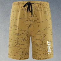 2025 RF-M564 NK Yellow Cracked Digital Printed Casual Fitness Shorts#带ZU字样