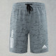 2025 RF-M555 AD Dark Grey Cracked Digital Printed Casual Fitness Shorts#带三条白纹