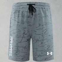 2025 RF-M570 Dardk Grey Cracked Digital Printed Casual Fitness Shorts#深灰