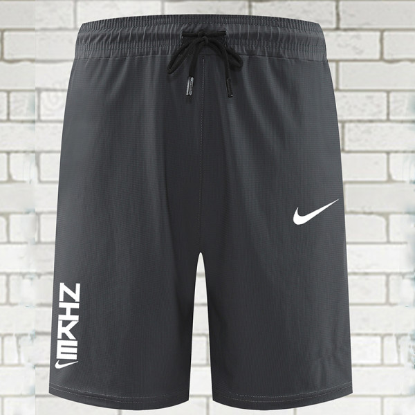 2025 RF-M641 NK Grey Nylon Grid Casual Fitness Shorts#带ZHKE字