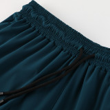 2025 RF-M649  HUlan  Nylon Grid Casual Fitness Shorts#湖蓝