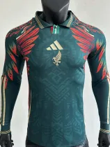 25/26 Mexico Green Special Edition Long Sleeve Player Version Soccer Jersey