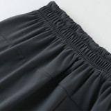 2025 RF-M668 NK Grey Shan Jingping Casual Fitness Shorts#库带ZHKE字灰色