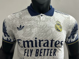 25/26 RMA  Blue Dragon Edition White Player Version Soccer Jersey