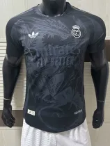 25/26 RMA  Feather Dragon Black Player Version Soccer Jersey