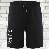 2025 RF-M649  Black Nylon Grid Casual Fitness Shorts#库带UA字