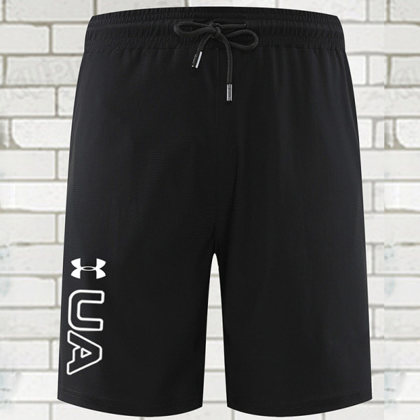 2025 RF-M649  Black Nylon Grid Casual Fitness Shorts#库带UA字