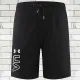 2025 RF-M649  Black Nylon Grid Casual Fitness Shorts#库带UA字