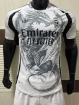25/26 RMA  Feather Dragon White Player Version Soccer Jersey
