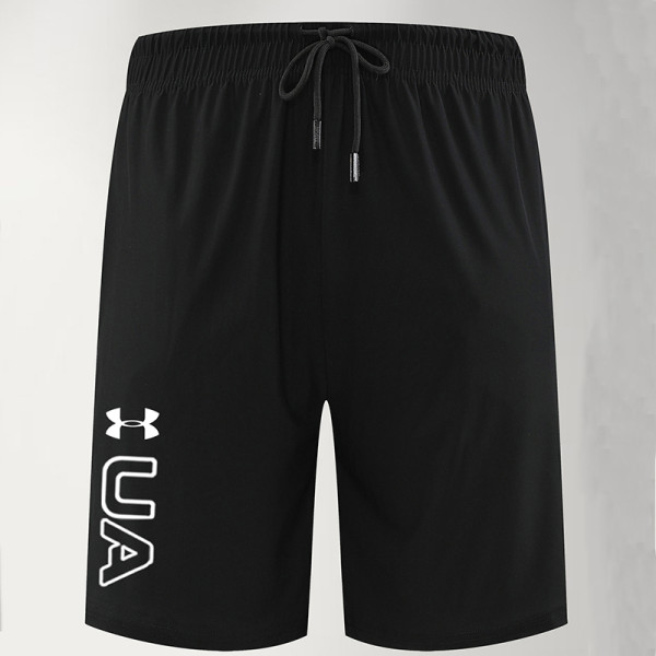 2025 RF-M668 Black Shan Jingping Casual Fitness Shorts#库带UA字黑色