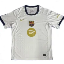 25/26 BAR White  Fans Soccer Jersey(黄胸花）