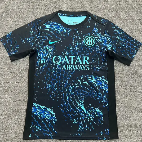 25/26  INT Blue Black Special Edition Fans Soccer Jersey