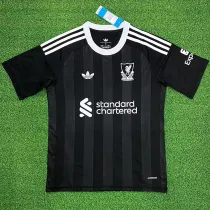 25/26  LIV Black Goalkeeper Fans Soccer Jersey