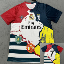 25/26 RMA C-Ro Anniversary Edition  Fans Soccer Jersey#带7号(红蓝领)