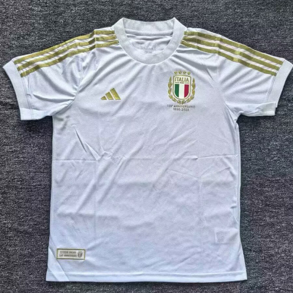 23/24  Italy Anniversary Edition White Fans Soccer Jersey a#d