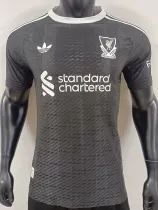 25/26  LIV Black Goalkeeper  Player Version Soccer Jersey