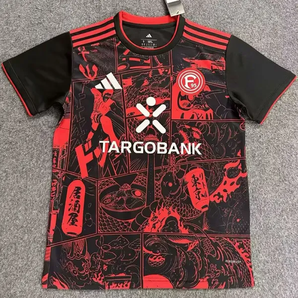 25/26  Düsseldorf Special Edition Red Black Fans Soccer Jersey