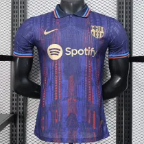 25 /26 BAR Purple Special Edition Player Version Soccer Jersey(胸前字spotify）
