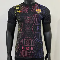25 /26 BAR Team Logo Special Edition Black Player Version Soccer Jersey