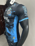 25/26  Santos FC Black Blue  Fans Soccer Jersey