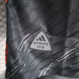 25/26 RMA Orange Dragon Pattern Black Player Version Soccer Jersey