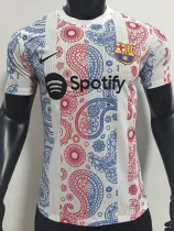 25 /26 BAR White Special Edition Player Version Soccer Jersey(黑色spotify)