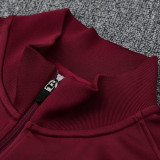 25/26 NK Maroon Jacket Tracksuit #2318枣红色