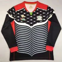 2016/2017 Palestino Deportivo Black Long Sleeve Retro Soccer Jersey