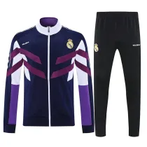 25/26 RMA  Royal Blue-Purple Retro Jacket Tracksuit#F02