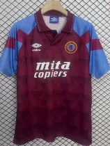 1990 Aston Villa Home Retro Soccer Jersey