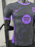 25 /26 BAR Black Purple Special Edition Player Version Soccer Jersey(紫色大胸花）