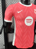 25 /26 BAR Pink Special Edition Player Version Soccer Jersey(白色大胸花）