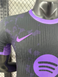 25 /26 BAR Black Purple Special Edition Player Version Soccer Jersey(紫色大胸花）