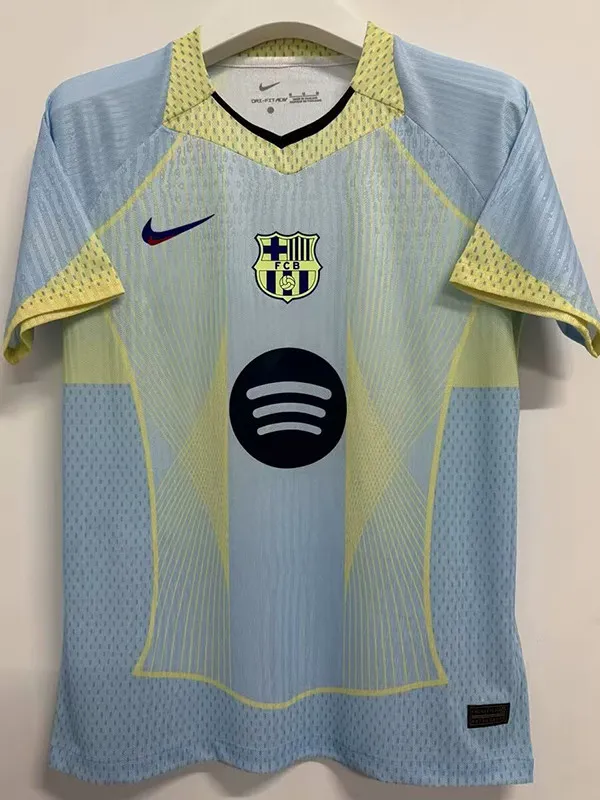 25 /26 BAR Light Blue  Special Edition  Player Version Soccer Jersey