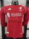 25/26  LIV Home  Long Sleeve  Player Version Soccer Jersey