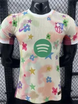 25 /26 BAR Light Yellow Special Edition Player Version Soccer Jersey(绿色大胸花）