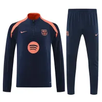 25/26 BAR Dark Blue  Half Pull Tracksuit  (半拉链)