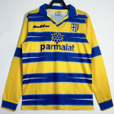 1998/1999 Parma Home  Long Sleeve Retro Soccer Jersey
