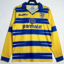 1998/1999 Parma Home  Long Sleeve Retro Soccer Jersey