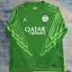 24/25 PSG  Green Goalkeeper  Long Sleeve Fans Soccer Jersey