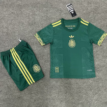 25/26  Mexico Green Gold Cup Kids Soccer Jersey#胸前金标