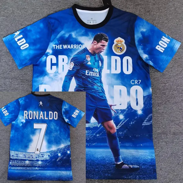 25/26 RMA C-Ro Anniversary Edition Blue Fans Soccer Jersey#带7号