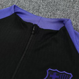 25/26 BAR Black  Half Pull Tracksuit  (半拉链)