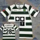 2002/2003 Sporting Lisbon Home Retro Soccer Jersey(With number、C、RONALDO#28）带号