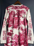 23/24 ARS Pattern Special Edition Pink Red Long sleeve  Fans Soccer Jersey（长袖）